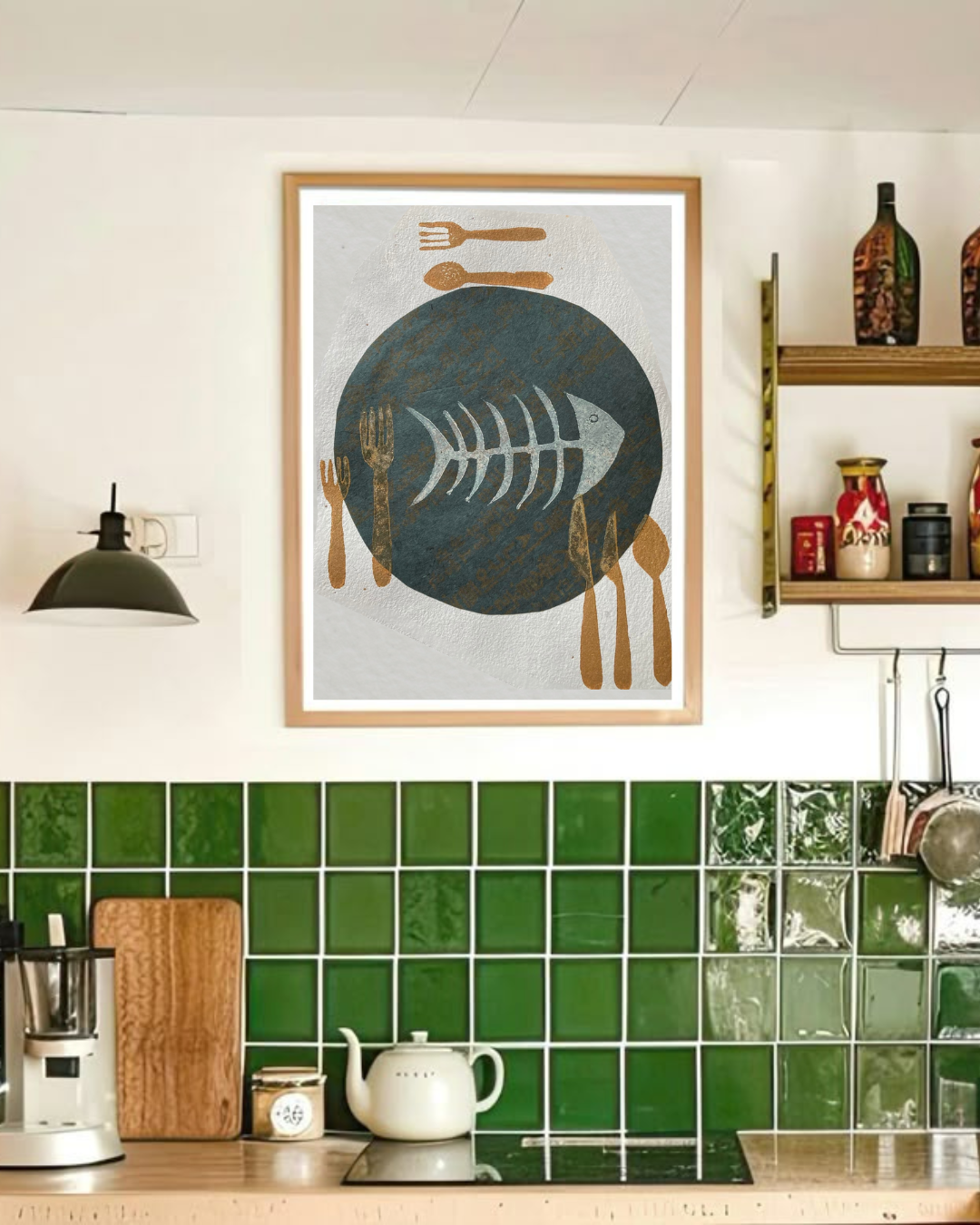"Fish Bone on a Plate" Print
